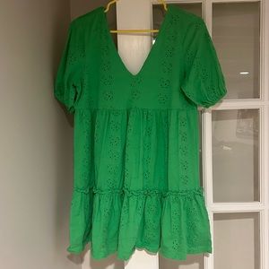 ASOS green mini dress